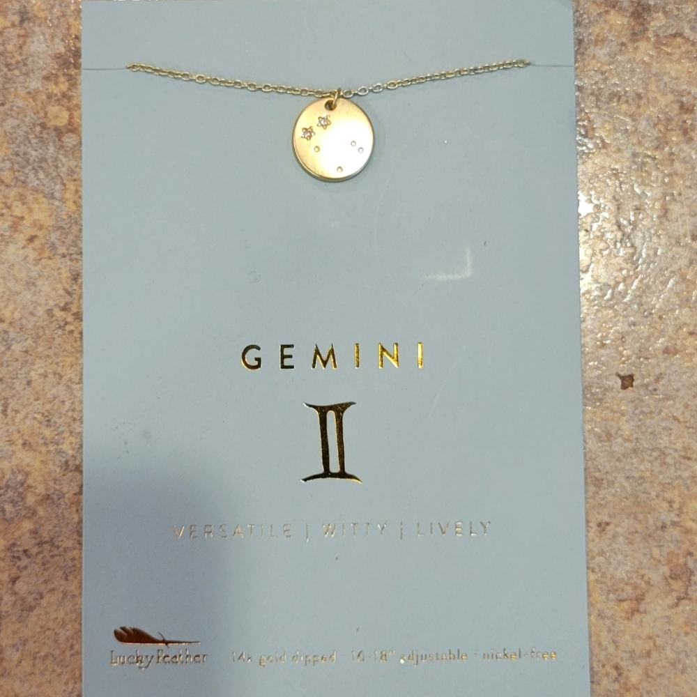 Gemini Gold Necklace